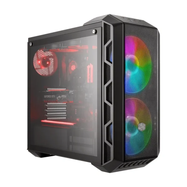 Gabinete COOLER MASTER MASTERCASE H500 ARGB / Media Torre / E-ATX / Ventana De Vidrio Templado / 3 Ventiladores Incluidos / USB 3.2, USB 2.0, 3.5MM / Gris - Image 3