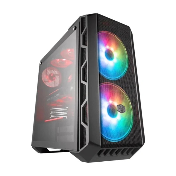 Gabinete COOLER MASTER MASTERCASE H500 ARGB / Media Torre / E-ATX / Ventana De Vidrio Templado / 3 Ventiladores Incluidos / USB 3.2, USB 2.0, 3.5MM / Gris - Image 1