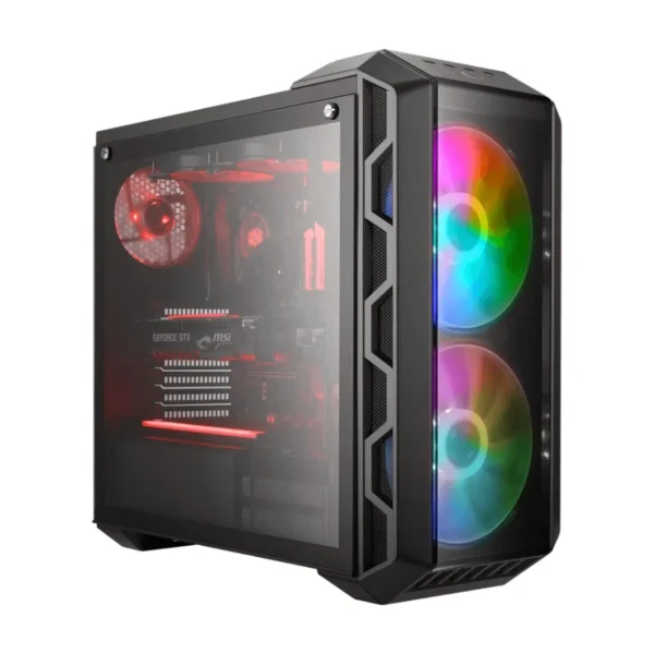 Gabinete COOLER MASTER MASTERCASE H500 ARGB / Media Torre / E-ATX / Ventana De Vidrio Templado / 3 Ventiladores Incluidos / USB 3.2, USB 2.0, 3.5MM / Gris - Image 2
