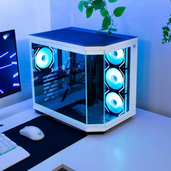 Gabinete Gamer BALAM RUSH TANK MASTER 9600TB / Media Torre / ATX, Micro ATX, ITX / Cristal Templado / Ventana Sin Bordes / 4 Ventiladores ARGB Incluidos / USB 3.1, USB 3.0, USB 2.0 / Blanco - Image 10