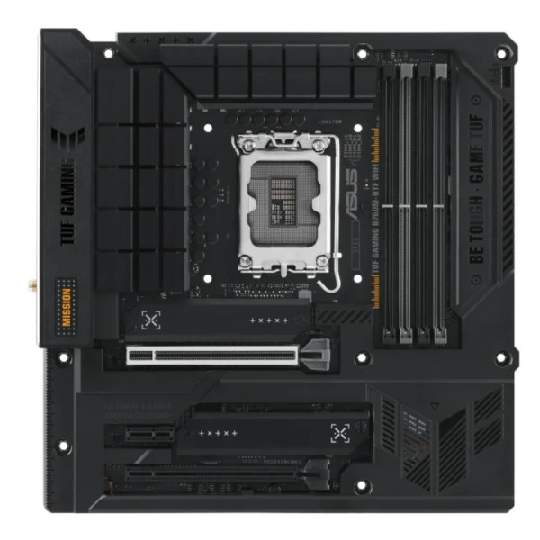 Tarjeta Madre ASUS TUF GAMING B760M-BTF WIFI / INTEL LGA1700 / 14ª/13ª/12ª gen / 192GB X4 DDR5 7200MHZ OC* / M.2 PCI-E 5.0 / DP, HDMI / USB 3.2 / Micro-ATX - Image 1