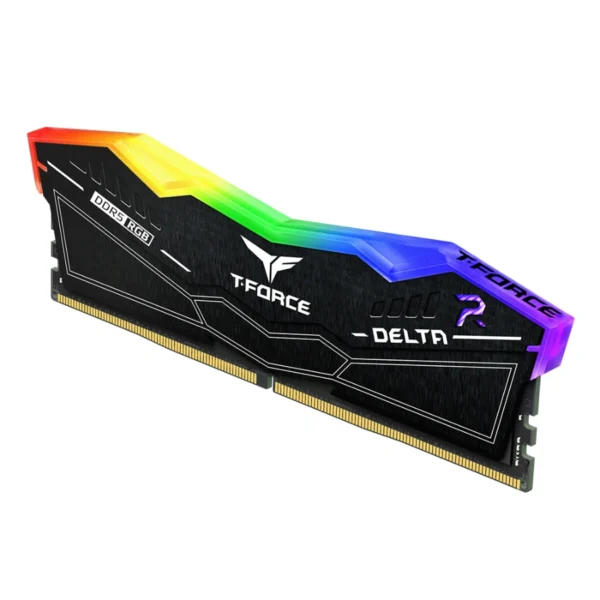 Kit De Memoria RAM TEAMGROUP T-FORCE DELTA RGB BLACK / 48GB (2x24GB) / DDR5 8200MHz / CL38 / 1.4V / XMP / Negro - Image 2