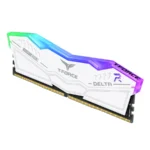 Kit De Memoria RAM TEAMGROUP T-FORCE DELTA RGB / 32GB (2x16GB) / DDR5 7800MHz / CL38 / 1.4V / XMP / Blanco - Image 2