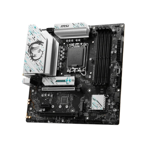 Tarjeta Madre MSI B760M GAMING PLUS WIFI / MICRO-ATX / Socket LGA1700 14ª / 256GB X4 DDR5 6800MHz / HDMI, DP / USB 3.2 Tipo A / Bluetooth / M.2 PCle 4.0 - Image 3