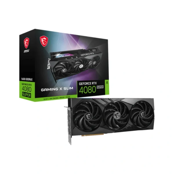 Tarjeta De Video MSI NVIDIA GeForce RTX 4080 SUPER GAMING X SLIM / 16GB GDDR6 / 256 Bits / Núcleos CUDA 10240 / X2 HDMI, X2 DP / PCI Express 4.0 / 1X 16 Pines - Image 1