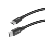 Cable USB-C Macho - USB-C Macho Getttech / 2 Metros / Para Transferencia De Datos Y Carga Rápida / Color Negro