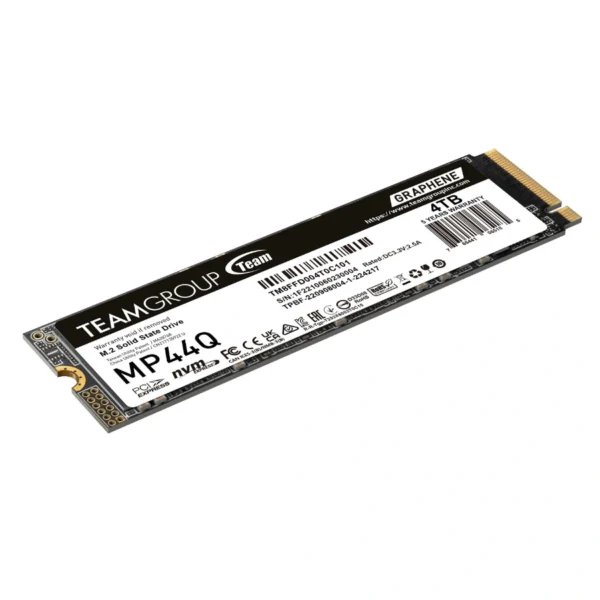 Unidad SSD M.2 NVMe TEAMGROUP TEAM MP44Q / 4TB / PCIe 4.0 / 2280 / Lectura 7400MB/s / Escritura 6500MB/s / 3D NAND - Image 3