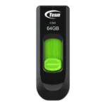 Memoria USB TEAMGROUP C141 / 64GB / Interfaz USB 2.0 / Deslizante / Negro Con Verde - Image 2