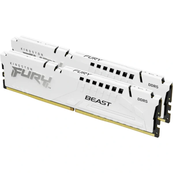 Kit De Memoria RAM KINGSTON FURY BEAST / 64GB (2x32GB) / DDR5 5200MHz / CL40 / 1.25V / XMP / Blanco - Image 1