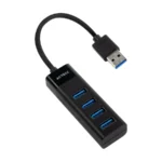 Hub ACTECK DH425 / USB-A 3.0x4 / 30cm / Negro