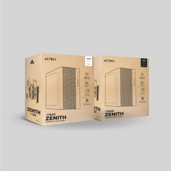 Gabinete ACTECK Zenith GI656 / Micro-ATX / Incluye Fuente ATX 500W / Metálico / 1 Ventilador Incluido / USB 3.0, 2.0 / Blanco - Image 4