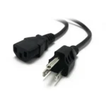 Cable De Corriente Para Fuente De Poder / 1.8m / Macho a Hembra / Negro - Image 2