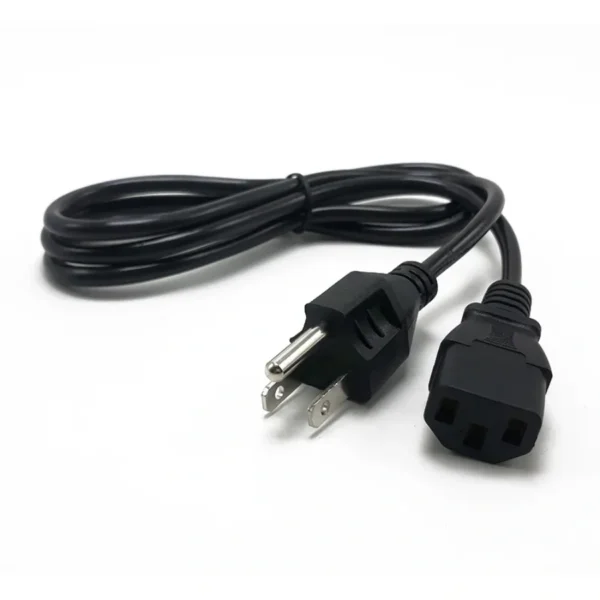 Cable De Corriente Para Fuente De Poder / 1.8m / Macho a Hembra / Negro - Image 1