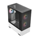 Gabinete Gamer BALAM RUSH Nitrox Aircool 5500 ABW / ATX / Cristal Templado / Incluye 3 Ventiladores ARGB / USB 3.0, USB 2.0, USB Tipo-C / Negro-Blanco - Image 2