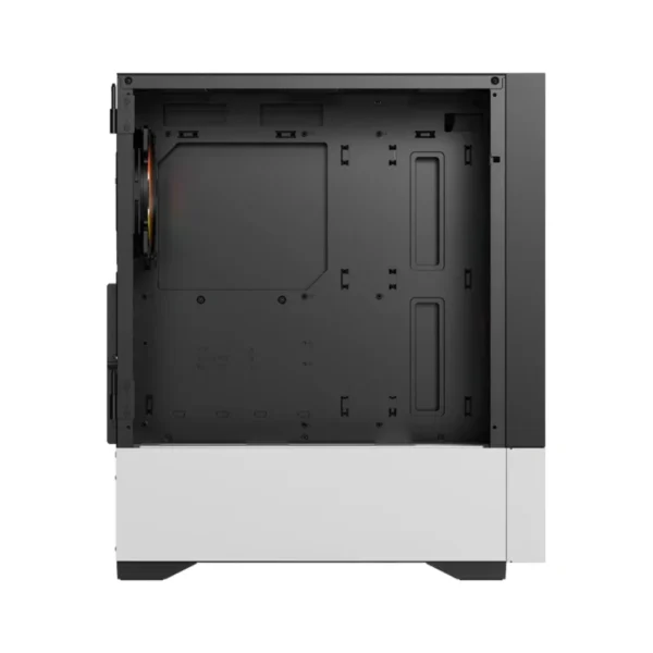 Gabinete Gamer BALAM RUSH Nitrox Aircool 5500 ABW / ATX / Cristal Templado / Incluye 3 Ventiladores ARGB / USB 3.0, USB 2.0, USB Tipo-C / Negro-Blanco - Image 3