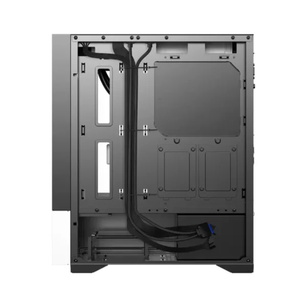 Gabinete Gamer BALAM RUSH Nitrox Aircool 5500 ABW / ATX / Cristal Templado / Incluye 3 Ventiladores ARGB / USB 3.0, USB 2.0, USB Tipo-C / Negro-Blanco - Image 4
