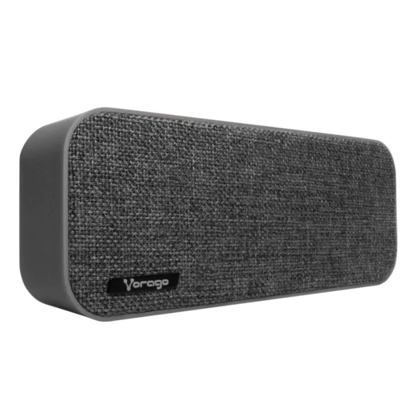 Bocina VORAGO BSP-150 / Inalámbrica, Alámbrico / Bluetooth, Micro SD, USB, 3.5 MM / Radio FM – TF / Sonido Estéreo / 6W / Recargable / Gris - Image 4