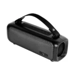 Bocina VORAGO BSP-260 / Inalámbrica, Alámbrico / Bluetooth, USB-C, 3.5 MM / Radio FM – TF / Sonido Estéreo / 16W / Recargable / Iluminación led / Negro - Image 3