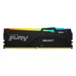 Memoria RAM KINGSTON FURY BEAST BLACK RGB / 16GB / DDR5 5600MHz / CL40 / 1.25V / XMP / Negro