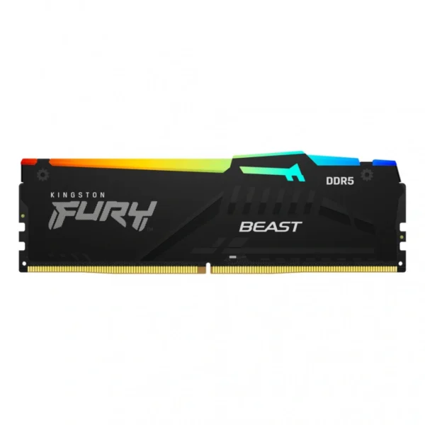 Memoria RAM KINGSTON FURY BEAST BLACK RGB / 16GB / DDR5 5600MHz / CL40 / 1.25V / XMP / Negro - Image 1