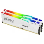 Kit De Memoria Ram KINGSTON FURY BEAST RGB / 2x16GB 32GB / DDR5 5600MHz / CL40 / 1.25V / ECC / XMP / Blanco