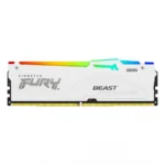Kit De Memoria Ram KINGSTON FURY BEAST RGB / 2x16GB 32GB / DDR5 5600MHz / CL40 / 1.25V / ECC / XMP / Blanco - Image 2