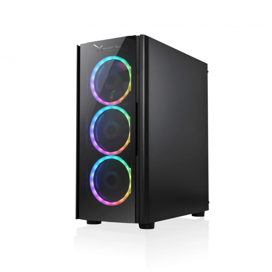 CP-XZEAL-XZCGB12B-3 Gabinete Gaming XZEAL XZ110-1 / ATX / Cristal Templado / Incluye 3 Ventiladores RGB / USB 3.0, USB 2.0 / Negro - Image 3