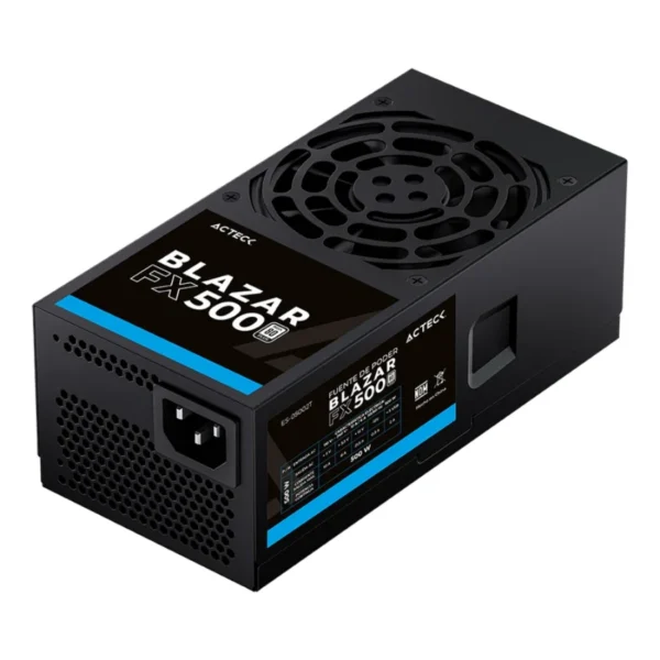 Fuente De Poder ACTECK TFX BLAZAR FX500 / 500W / No Modular / ATX 24 Pin / Cpu 4+4 / Pci-E 6+2 / Sata / Molex / Negro - Image 1
