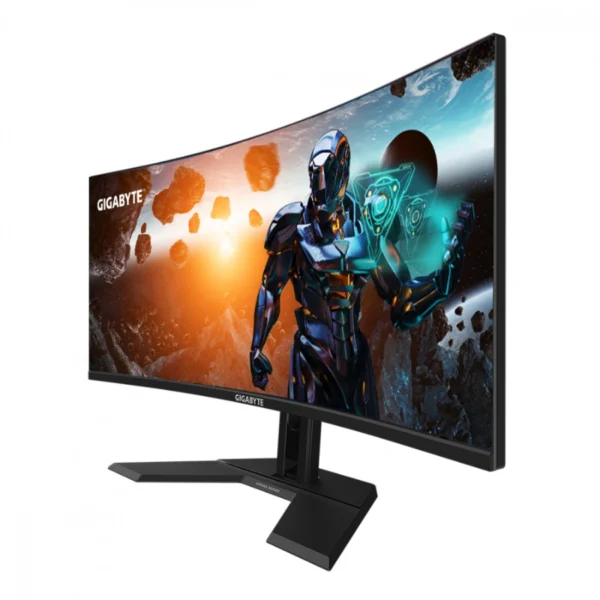 Monitor Gamer Curvo GIGABYTE GS34WQC / 34" / 3440 X 1440P WQHD / 120Hz / VA / 1MS / X1DP, X2 HDMI, 3.5MM / Flicker Free, Low Blue Light / Negro - Image 2