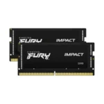 Kit De Memoria RAM KINGSTON Fury Impact / 64GB (2X32GB) / DDR5 4800MHz / Para Laptop / CL38 / 1.1V / XMP / Negro