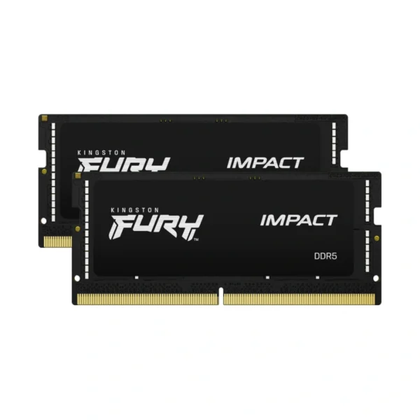 Kit De Memoria RAM KINGSTON Fury Impact / 64GB (2X32GB) / DDR5 4800MHz / Para Laptop / CL38 / 1.1V / XMP / Negro - Image 1