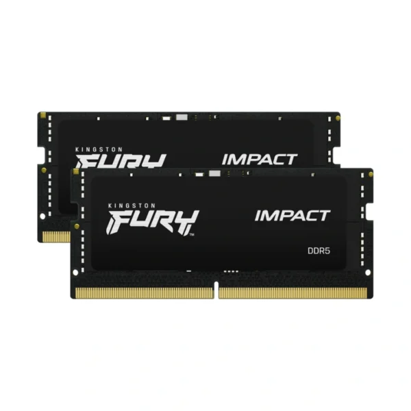 Kit De Memoria RAM KINGSTON Fury Impact / 32GB (2X16GB) / DDR5 5600MHz / Para Laptop / CL40 / 1.1V / Negro - Image 1