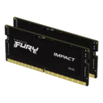 Kit De Memoria RAM KINGSTON Fury Impact / 32GB (2X16GB) / DDR5 5600MHz / Para Laptop / CL40 / 1.1V / Negro - Image 2