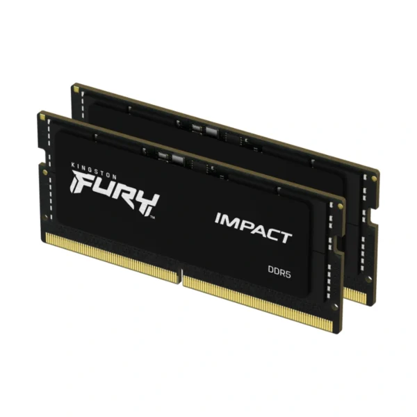 Kit De Memoria RAM KINGSTON Fury Impact / 32GB (2X16GB) / DDR5 6400MHz / Para Laptop / CL38 / 1.35V / XMP / Negro - Image 2