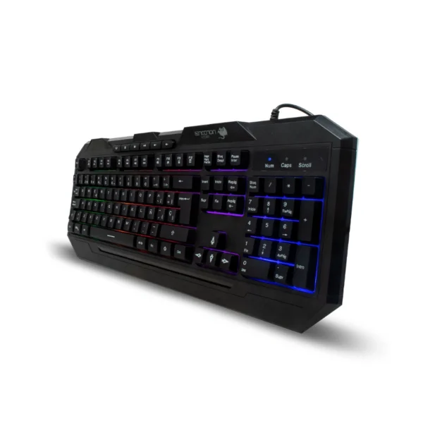 Teclado Gamer NECNON NGK-HYDRA RGB / Membrana / Alámbrico / USB 2.0 / 110 Botones / Cable 1.5 M / Español / Negro - Image 2