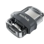 Memoria USB SANDISK ULTRA DUAL DRIVE M3.0 / 128GB / Micro-USB, USB 3.0 / Diseño Retráctil / Negro Con Gris - Image 4