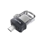 Memoria USB SANDISK ULTRA DUAL DRIVE M3.0 / 128GB / Micro-USB, USB 3.0 / Diseño Retráctil / Negro Con Gris - Image 2
