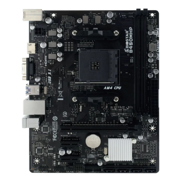Tarjeta Madre BIOSTAR B450MHP / ATX / Socket AM4 / 64GB X2 DDR4 3200MHz / HDMI, VGA / USB Tipo A - Image 2