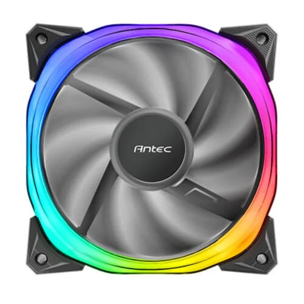 Kit De Tres Ventiladores ANTEC Fusión ARGB / 120mm / 600±200-2000±10% RPM / 57.93 CFM / 17.02-31.24 dBA / Conector PVM 4 Pines / Incluye Controlador / Negro - Image 4