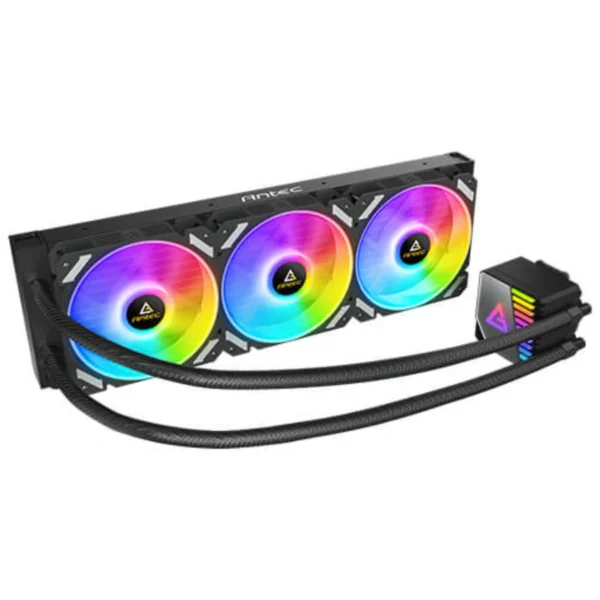 Enfriamiento Liquido AIO ANTEC Sinfonía 360 ARGB / 360MM / 800-1600 RPM / 72 CFM / 20-30dBA / Intel-AMD / TDB 250W / Negro - Image 2