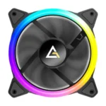 Ventilador ANTEC NEÓN 120 ARGB PWM / 120MM / 800-1600 RPM / 35 CFM / 25.6 dBA / 4Pin 12V / Negro