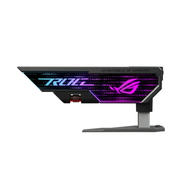 Soporte para Tarjeta Gráfica GPU Asus ROG Herculx Graphics Card Holder ARGB / Soporte De Imanes De Aluminio / ARGB 3D / Compatible Con Serie 40 / Negro - Image 1
