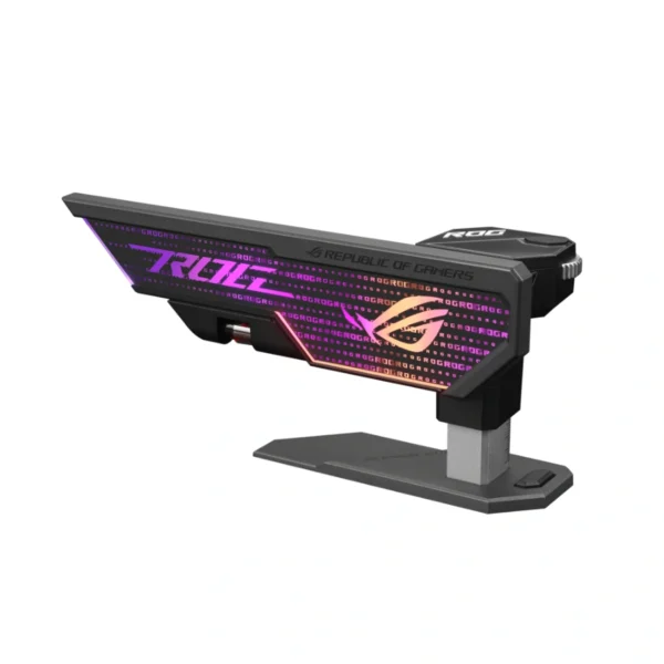 Soporte para Tarjeta Gráfica GPU Asus ROG Herculx Graphics Card Holder ARGB / Soporte De Imanes De Aluminio / ARGB 3D / Compatible Con Serie 40 / Negro - Image 2