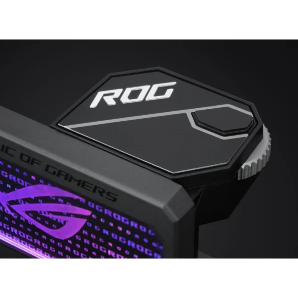 Soporte para Tarjeta Gráfica GPU Asus ROG Herculx Graphics Card Holder ARGB / Soporte De Imanes De Aluminio / ARGB 3D / Compatible Con Serie 40 / Negro - Image 6