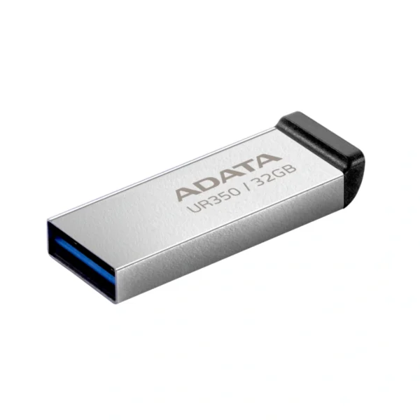 Memoria USB ADATA UR350 / 32GB / USB 3.2 Gen 1 / Sin Tapa / Plata, Negro - Image 3