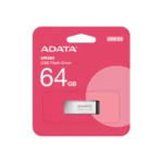Memoria USB ADATA UR350 / 64GB / USB 3.2 Gen 1 / Sin Tapa / Plata, Negro