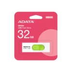 Memoria USB ADATA UV320 / 32GB / USB 3.2 Gen 1 / Deslizante / Blanco Con Verde
