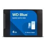 Unidad De Estado Solido SSD Western Digital WD Blue SA510 4TB / 2.5″ / SATA III 6Gb/s / Lectura 560MB/s / Escritura 520MB/s / FCC, UL, TUV, KC, BSMI, VCCI, Morocco