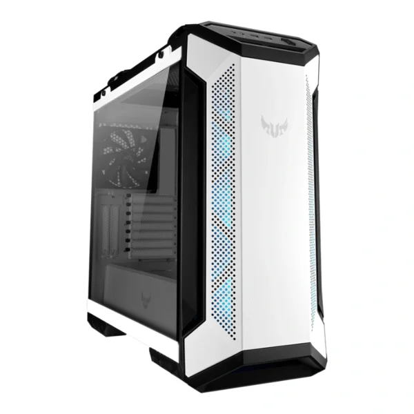 Gabinete ASUS TUF Gaming GT501 White Edition / E-ATX / Cristal Templado / Incluye 4 Ventiladores / USB 3.1 Gen 1 / Blanco - Image 1