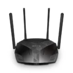 Ruteador Inalámbrico MERCUSYS MR70X / Hasta 1800 Mbps / 2.4 Ghz-5 GHz / 4X RJ-45 / 4 Antenas Externas Ajustables / Color Negro